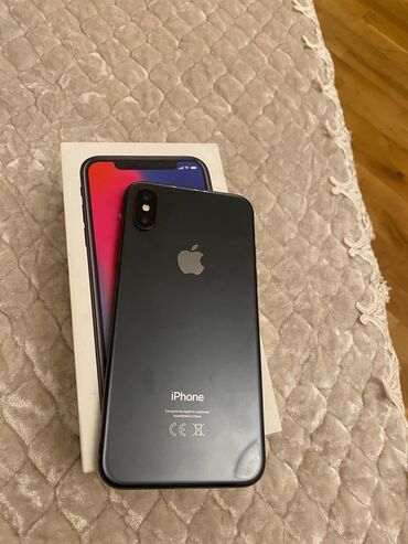 iphone x 64 gb ikinci el: IPhone X, 64 ГБ, Space Gray, Face ID, С документами