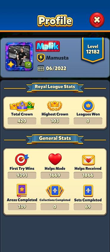 Другое: Royal Mach Oyun hesabı satılır –Səviyyə: 12182. Royal League — 1