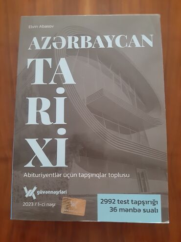 tarix test toplusu pdf 2023: Bu dərslik abituriyentlər üçün nəzərdə tutulmuş Azərbaycan tarixi üzrə