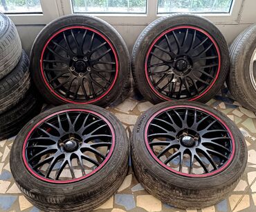 диски от опеля на ваз: Дөңгөлөктөр монтажда 225 / 45 / R 18, Жай, Колдонулган, Комплект, Жеңил унаалар, Куйма, тешиктери - 5