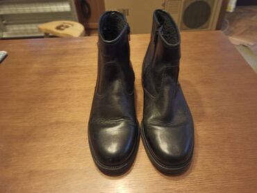 sandale za usko stopalo: Kvalitetne muške duboke cipele-čizmice od prirodne kože, nepromočive