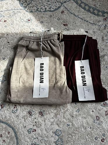 Брюки Широкие, Осень-весна, Китай, Кашемир, Новый, L, XL at lalafo.kg Брюки Широкие, Осень-весна, Китай, Кашемир, Новый, L, XL