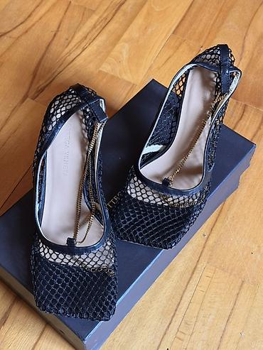 nabuk ayaqqabi: Bottega Veneta qadın baletləri – Mesh/tor dizaynlı, kvadrat burunlu — 3