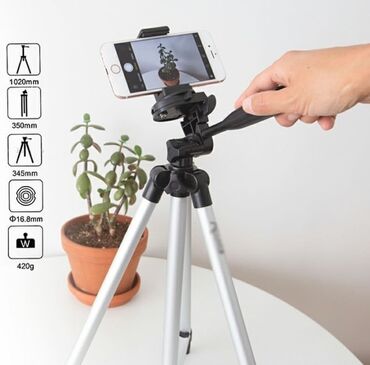 Telefon üçün tripodlar: Tripod 3110. maksimum hündürlük: 102 sm minimum hündürlük: 34,5 sm -da lalafo.az — 4 Telefon üçün tripodlar: Tripod 3110. maksimum hündürlük: 102 sm minimum hündürlük: 34,5 sm — 4
