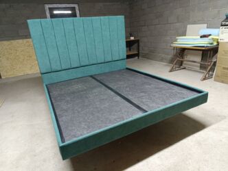 шкаф для документов со стеклом: Двуспальная кровать, Новый, Без матраса, длина - 200 см