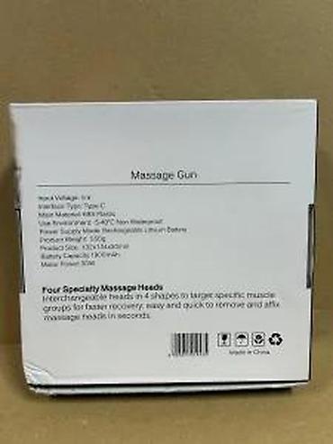 Ručni masažeri: Ručni pištolj za masažu SY‑720 - Kompaktan, bežični masažer za telo — 10