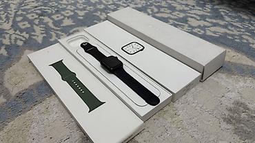 эпл вотч ультра 1: Apple Watch (7 series), корпус в тёмном цвете, ремешок Sport черный — 1