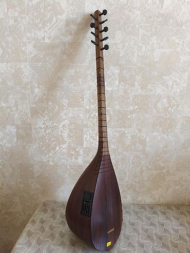 саз: Elektro-saz (pultlu) - Korpus: armud formalı, ağacdan, tünd qəhvəyi — 1