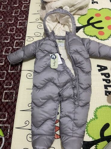 комбинезон для новорожденных зимний: Детский зимний комбинезон-конверт Baby Go - Цвет: серый - Размер по
