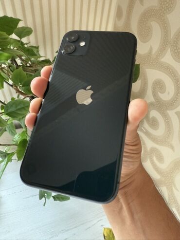 цена 11 айфона: IPhone 11, Колдонулган, 128 ГБ, Кара