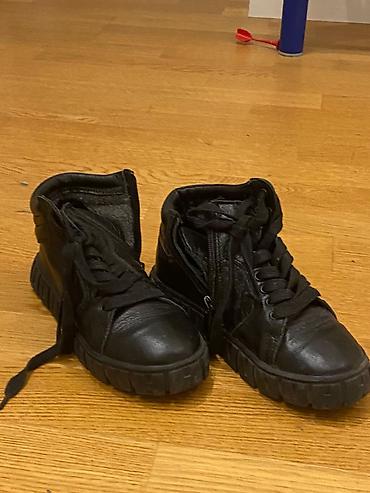 кроссовки в баку: Qara rəngli uşaq idman ayaqqabıları - Model: yüksək boğazlı sneakers — 1