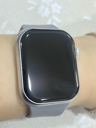 qol saatlari: Şəxsi istifadə üçün nəzərdə tutulmuş, Apple whatch boz rəngdə, silikon — 4