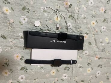 ми воч: Смарт-часы Apple Watch Series 7 с корпусом из алюминия цвета Midnight