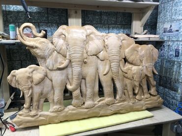 Панно: Резные панно из дерева - Материал: массив светлой породы (ясень/бук — 11