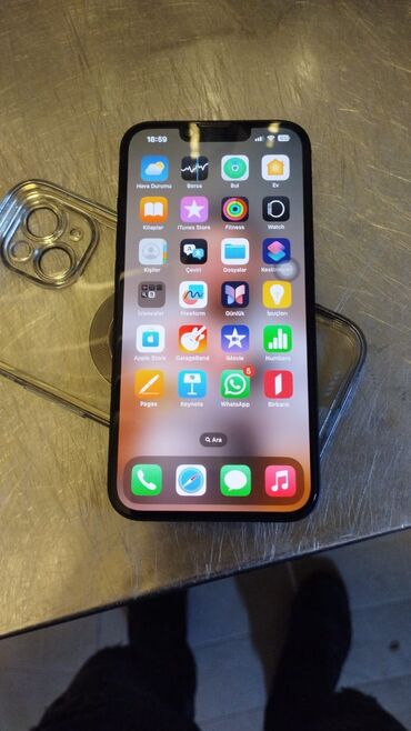 Apple iPhone: IPhone 13, 128 GB, Blue Titanium, Zəmanət, Face ID