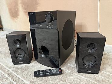 se electronics: Компьютерная акустика Sven MS-2100 2.1 с сабвуфером и пультом ДУ — 1