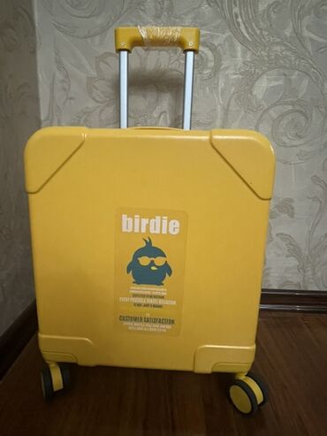 чемодан набор для рисования: Желтый чемодан на колёсах Birdie 18 дюймов - Материал корпуса: pc+abc