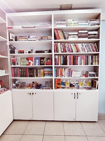 Ofis mebeli: Mebel dəsti – kitab rəfi və iş masaları - Böyük modul kitab rəfi: 3 — 1