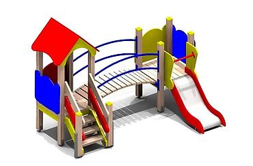 горки для садика: Детский игровой комплекс для улицы - Многофункциональная площадка с — 6