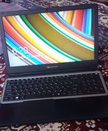 зарядка для айпада: Ноутбук, Packard Bell, 4 ГБ ОЗУ, 15.6 ", Б/у, Для работы, учебы, память HDD + SSD