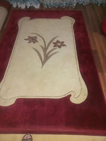 Напольные покрытия: Xalça dəsti – krem və bordo rənglərdə, floral naxışlı - Dəst tərkibi — 3