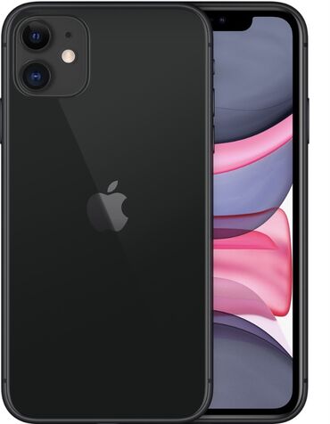 zapcas telefonlar: IPhone 11, 64 GB, Qara, Simsiz şarj, Face ID, Sənədlərlə