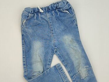 jeansy skinny mid waist: Spodnie jeansowe, So cute, 2-3 lat, 98, stan - Dobry