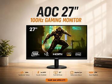ipad 4 mini: 🖥️ AOC 27” 100Hz Gaming Monitor Oyun, iş və gündəlik istifadə üçün — 2