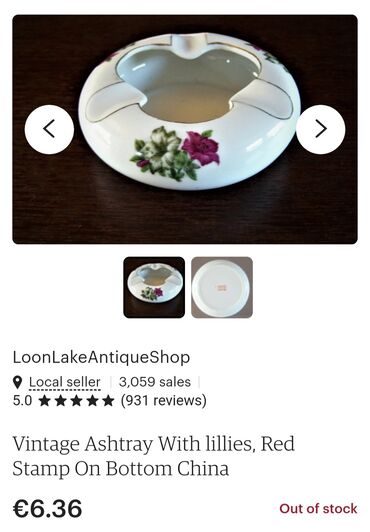 Stare vaze i dekor: Kineska nova porcelanska pepeljara iz 70ih. godina — 5