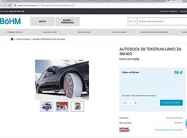 Auto oprema: AutoSock tekstilne navlake za gume – sneg i led - Set od 2 navlake za — 8