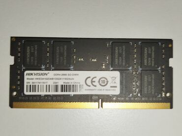 Оперативдик эс-тутум (RAM): Оперативдик эс-тутум, Жаңы, 16 ГБ, DDR4, 2666 МГц, Ноутбук үчүн