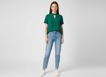 niebieska koszula damska h m: H&M, Bluzka damska, rozmiar M