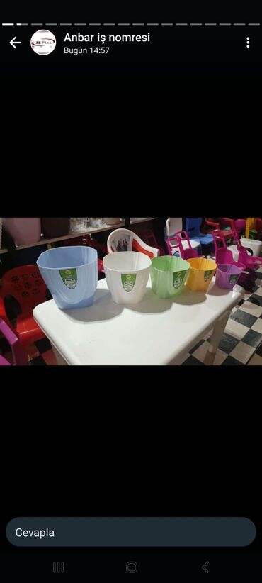 Bitkilər üçün dibçəklər: Dipçəklərin topdan və Pərakəndə satışı. Anbardan satış. Hansı formada — 21