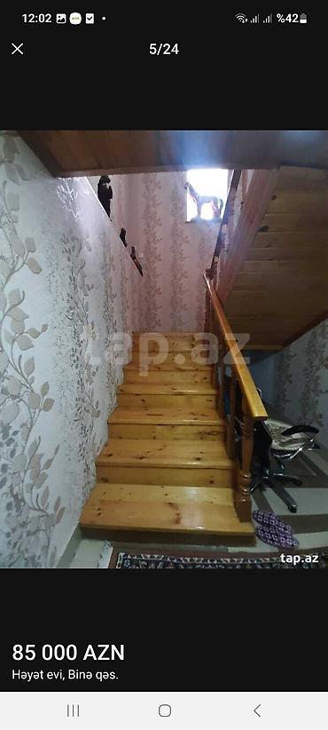 ev axtaram: Binə qəsəbəsində həyət evi. ışıq, qaz, su, kombi, 5 otaqlı sənət — 5
