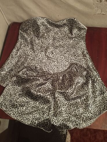 леопардовое платье: Пижама, Атлас, Сыдырмалуу, Илбирс принт, S (EU 36), M (EU 38), L (EU 40)