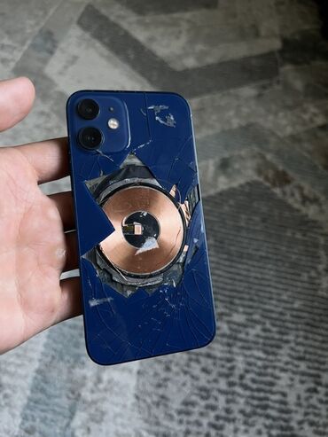 самсунг а52 цена в бишкеке бу: IPhone 12 mini, 64 ГБ, Синий, Чехол