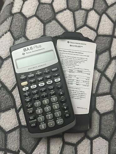 Texas Instruments BA II Plus maliyyə kalkulyatoru - Model: BA II Plus