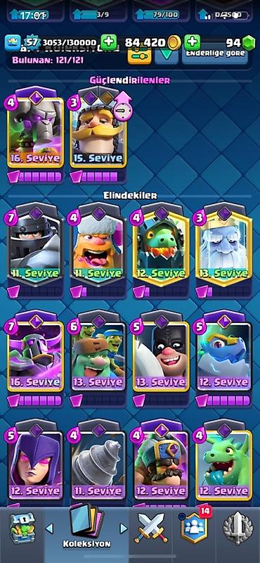 oxatan: Clash Royale hesabı – yüksək səviyyəli kolleksiya və güclü destələr — 9