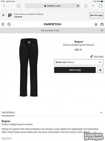 Odeća za skijanje: Ski pantalone, L (EU 52), M (EU 50), Bogner, bоја - Crvena na lalafo.rs — 6 Odeća za skijanje: Ski pantalone, L (EU 52), M (EU 50), Bogner, bоја - Crvena — 6