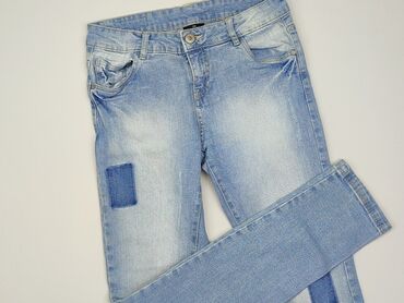 jeansy pozna��: Spodnie jeansowe, 13 lat, 152/158, stan - Bardzo dobry