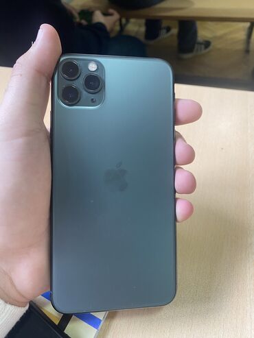 Apple iPhone: IPhone 11 Pro Max, 256 GB, Matte Midnight Green, Simsiz şarj, Face ID