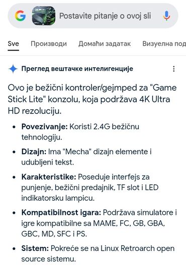 Ostale igre i konzole: Game Stick Lite 4K – retro gejming konzola na HDMI stik-u sa 10.000 — 4