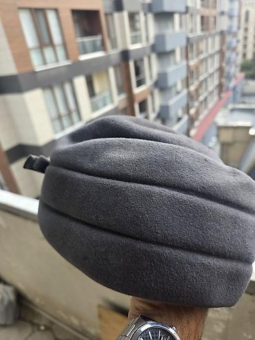 Головные уборы: Qara-boz rəngli isti papaq - Material: yumşaq flis/yun qarışığına — 2