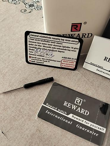 saatlar: REWARD VIP kişi qol saatı - Korpus: kvadrat formalı, qızılı tonlarda — 4