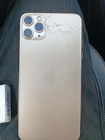 note 9 ekran: IPhone 11 Pro Max, Qızılı, Qırıq — 2