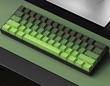 plata ddr3: 60% kompakt mexaniki klaviatura – RGB işıqlanma və çoxrəngli keycap — 1