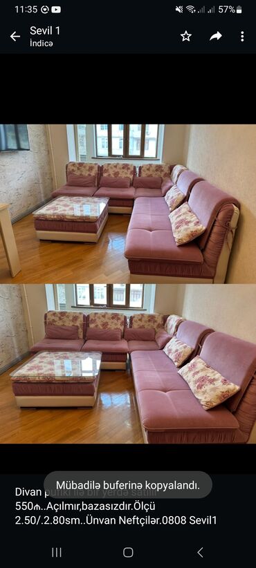 divan 50 azn: Угловой диван