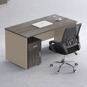 metbex ucun masa: Masa və ofis kreslosu dəsti - Minimalist dizaynlı iş masası: üst səth