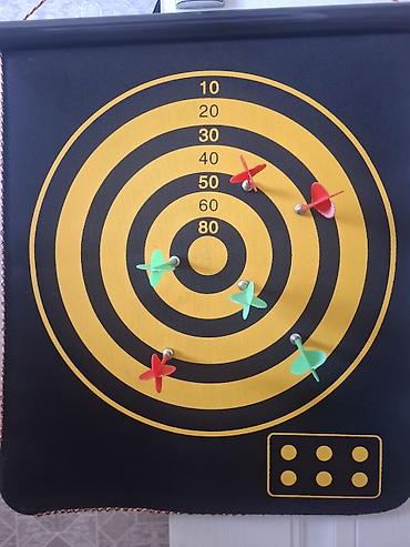 İdman və istirahət: Maqnitik dart taxtası – ikiüzlü asma model ölçü 42×46 - İki tərəfli — 3