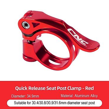 velosiped sidenya: Velosiped Oturacaq Borusu üçün Sürətli Açılan Qısqac (Quick Release — 3